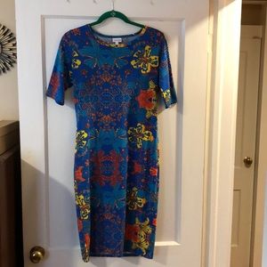 LuLaRoe Julia Dress Size M
